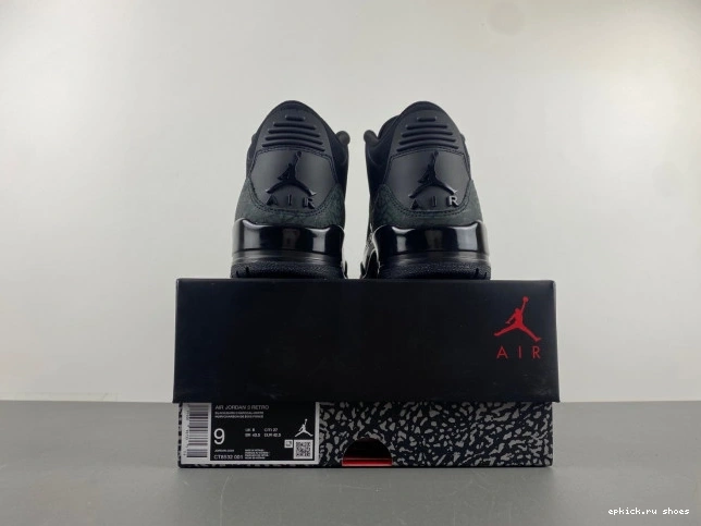 Rep CT8532-001 Jordan Air Black 3 Cat 0819